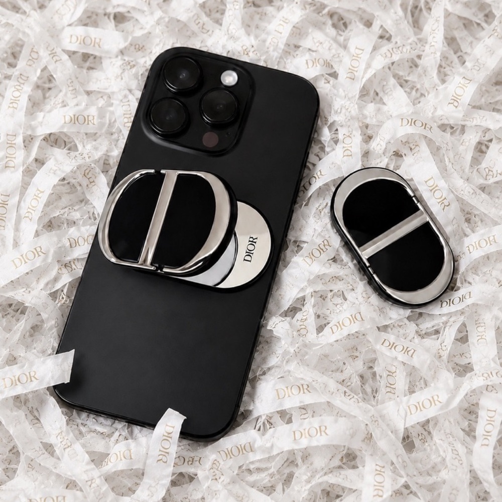 Dior Black Phone Ring Dual Mirror Attachment
